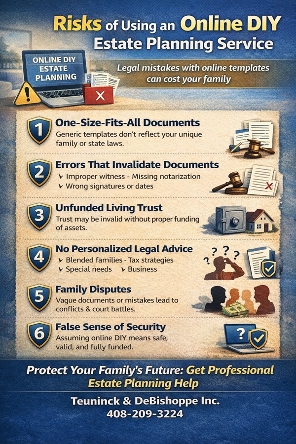 Risks of Using an Online DIY Estate Planning Service